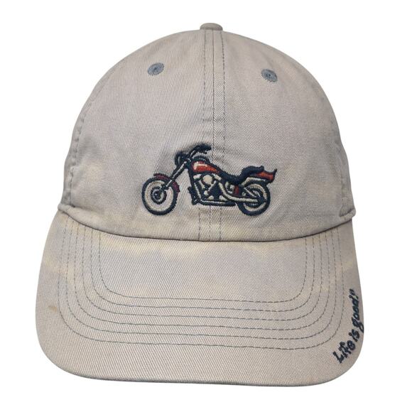 Life Is Good Slideback Baseball Cap Gray One Size Adjustable Embroidered - Picture 1 of 8